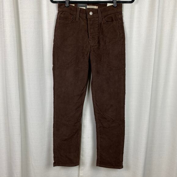 Levi’s Brown Corduroy Wedgie Straight Pants Sz.25 NWT - Picture 5 of 15